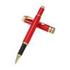 PATIKIL Premium Metal Rollerball Pen, 0.5mm Black Ink, Metal Ballpoint, Luxury Craftsmanship, Red, for Men and Women, Office Signature Writing Tool