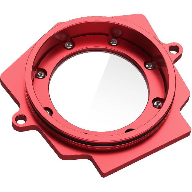 NICECNC Transparent Camshaft Viewing Cover Aluminum Compatible with Yamaha Raptor YFM 700 2006-2026, Raptor 700 R/SE 2009-2026, Replacement for