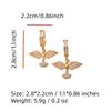 1 Pair Luxury Birdie Dangle Earrings for Women Zirconia Earring Jewelry Wedding Party Accessories