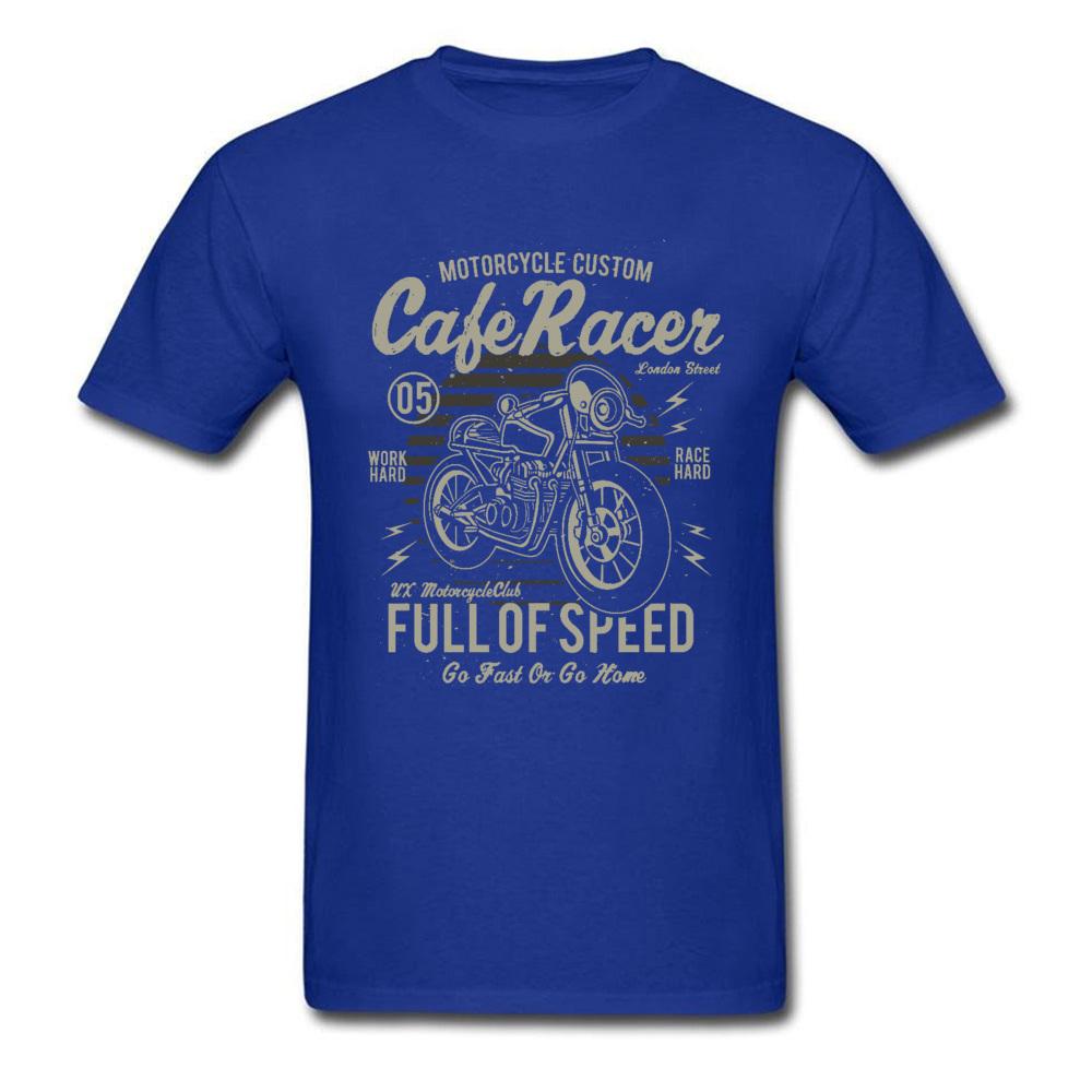 Cafe Racer Voller Geschwindigkeit Vintage Motorrad T-Shirt Retro Motorrad Rennfahrer Auto Spiel Neue T-Shirts Fahrer Biker Cooles T-Shirt Übergröße