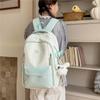 Color Block Women's Backpack Student's Lightweight Commuter Schoolbag