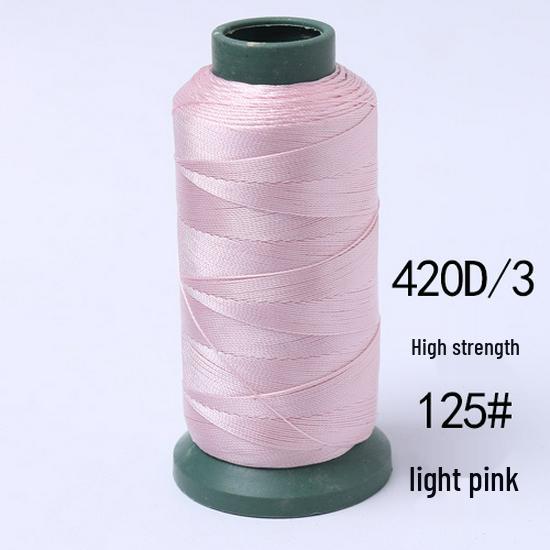 High-Strength Colored 420D Leather & Nylon Thread - Mercerized, Thick, Smooth, 3-Ply Canvas Sewing Thread - Free Shipping