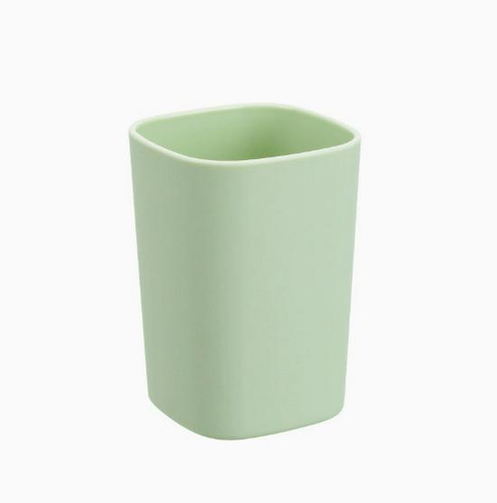 Square Plastic Toothbrush and Toothpaste Holder Set - High-Grade Mouthwash Cups for Couples and Kids