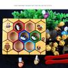 Exquisites Holz-Bienen-Ausschneide-Spielzeug für Vorschulkinder, Montessori-Lernspielzeug für Geburtstagsspaß