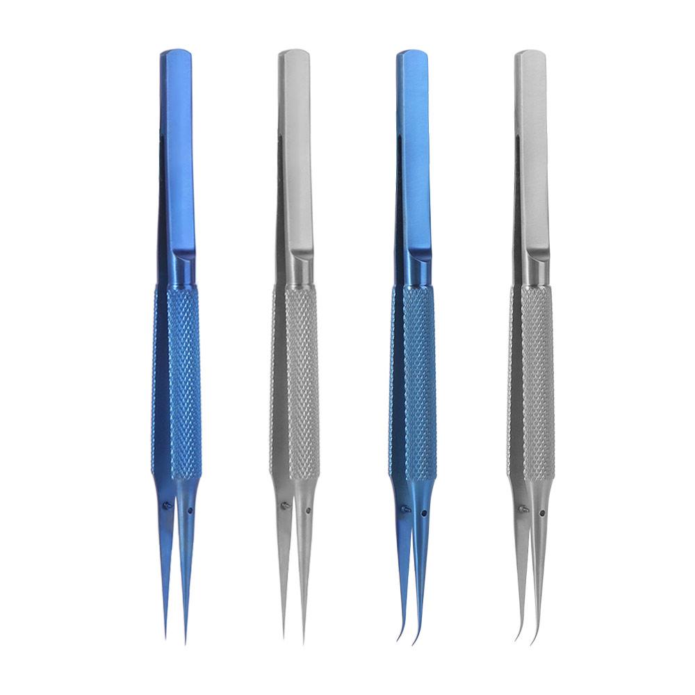 Curved/Straight Tip Titanium Alloy Tweezers Precision 140mm Precision Tweezers Handheld Soldering