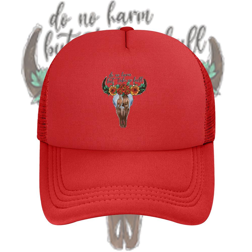 Skull floral horses flowers text art Baseball Cap Anime Graphic Hats Adult Unisex Women Sports Outdoor
