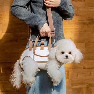 Kleine Honden Draagzak Sling Rugzak met Leash Bevestiging Ademend Huisdier Lift Harnas voor Katten & Puppy's Handsfree Outdoor Reizen