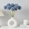 7pcs Blue Artificial Chrysanthemum Flowers Mums Faux Kiku Flowers for Vase Flower Stems Vase Filler for Centerpieces Wedding Party Flowers