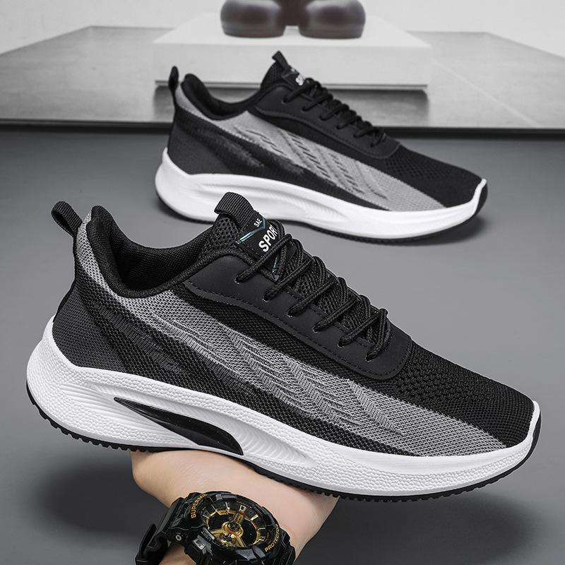 Summer Lightweight Breathable Men Air-cushion Sneakers Trend Versatile Men Tenis Gym Sports Shoes Outdoor Soft Sole Running Shoe