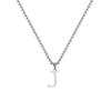 Fashion Letters A-Z Pendant Necklace for Men Women, Stainless Steel English Alphabe Chain Necklace,Fashion Punk Jewelry Men Gift