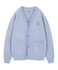 Wacky Willy Jersey V-Neck Pocket Cardigan Blue