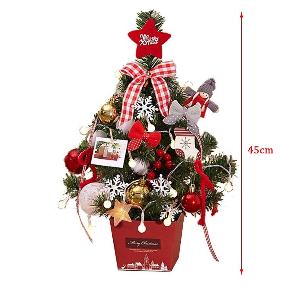 DIY Tischweihnachtsbaum 45cm Desktop Deko-Baum Mini Weihnachtsbaum Weihnachtsgeschenke