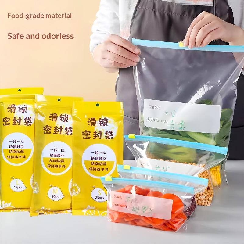 Bolsas Reutilizables Gruesas para Almacenamiento de Alimentos Antibacterianas a Prueba de Fugas Aptas para Microondas Para Cocina Frigorífico Almacenamiento de Alimentos