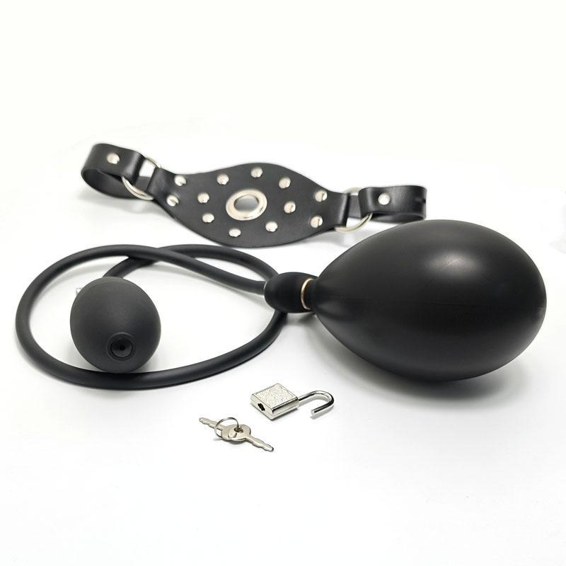Fetish Roleplay Adjustable Ball Mouth Gag Adult Flirting Games BDSM Bondage Sex Toys For Women Couples
