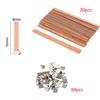 Craft Tool Smokeless Core Candle Core Making Supplies With Square Base Wood 30pcs/Set Accessories Candle Making
