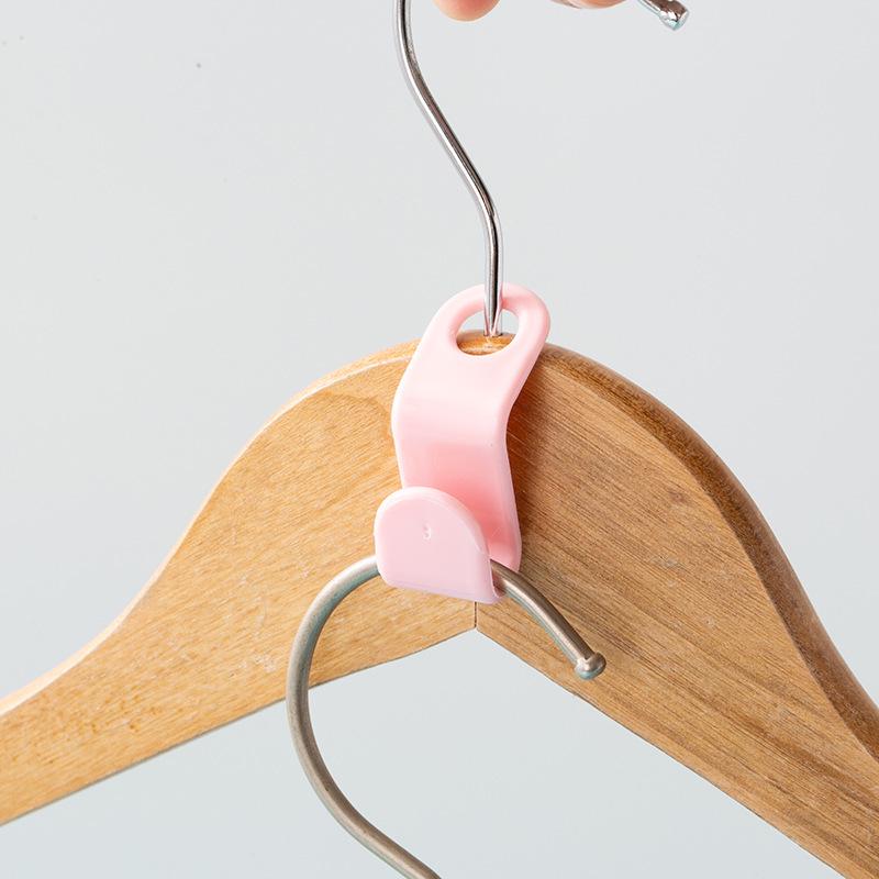 Heavy-Duty Stackable Wardrobe Connection Hooks - Space-Saving Plastic Hanger Hooks