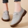 Fashion Natural Leather Elastic Band 38 Size Sneakers Vulcanize Women's Moccasin Brand Women Shoes Sports Tenya Loffers Hand Made