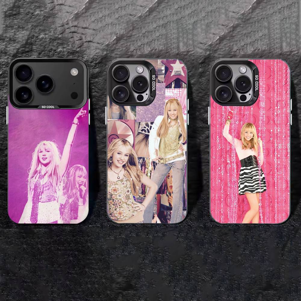 FUNNY H-HannahS M-Montana Phone Case For iPhone 17,16,15,14,13,12,11 Plus,Pro Max,XS,Colored silver phone case