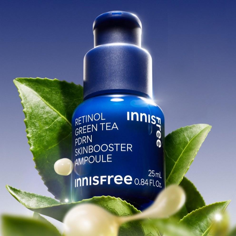 innisfree Retinol Green Tea PDRN Skin Booster Ampoule Special 3-Piece Set