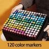 24pcs to 120Pcs Ergonomic Art Markers Set Double Tip-40 colors