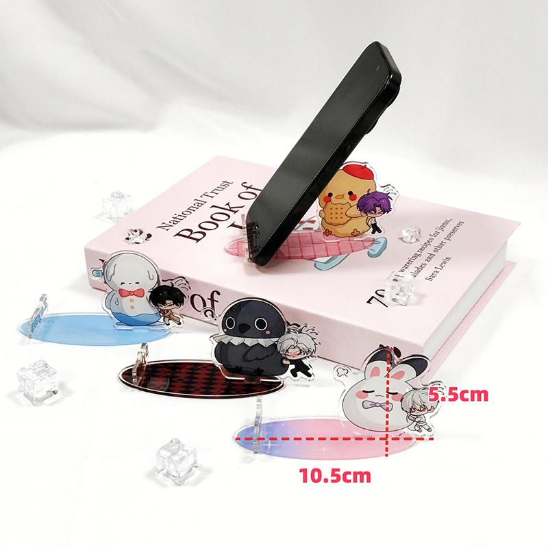 Q-Version Love And Deepspace Phone Stand Complete Set Of Acrylic Exquisite High Beauty Cute Thickened Desktop Decor Girl Gifts