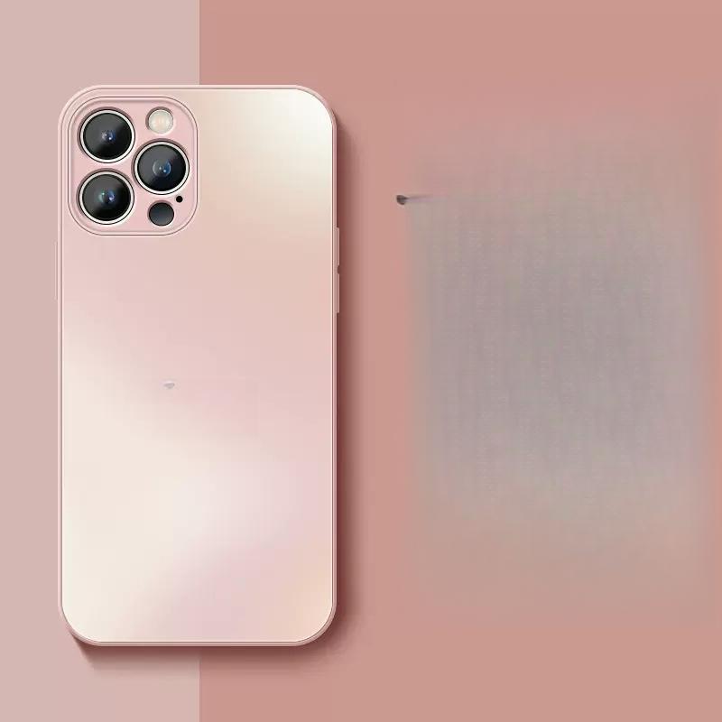 Applicable To Apple 15promax Mobile Phone Case AG Scratch-resistant Frosted Glass Iphone14 Full-pack Anti-fall Silicone Soft Edge