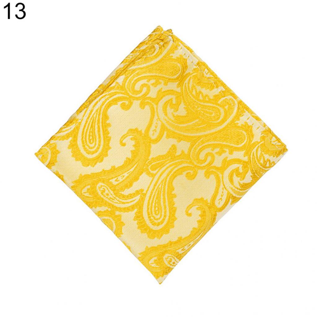 Men Classic Paisley Flower Handkerchief Wedding Party Pocket Square Hanky Men Classic Paisley Flower Handkerchief Wedding Party Pocket Square Hanky
