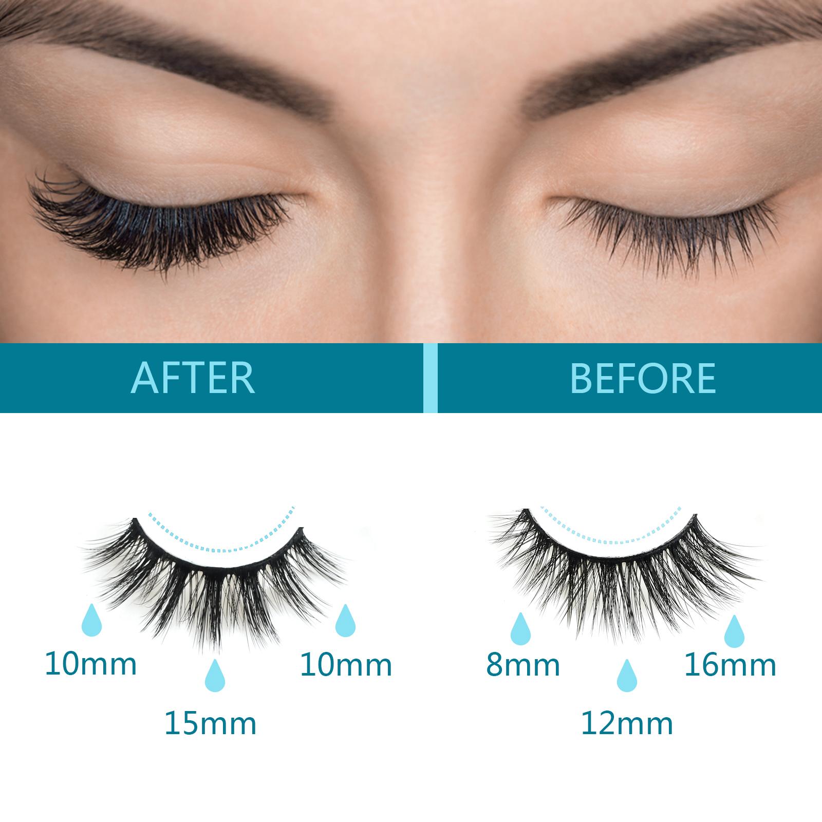 10 пар пушистых накладных ресниц — фото 4