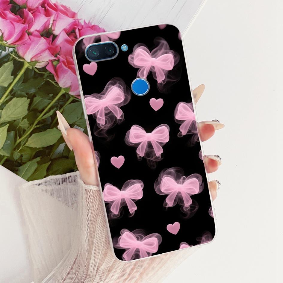 Für Xiaomi Mi 8 Lite Hülle Beliebte Blume Weiche Klare Silikon Schutzhülle Für Xiaomi Mi 8 SE Funda Mi8 Pro Mi8Lite TPU Hülle