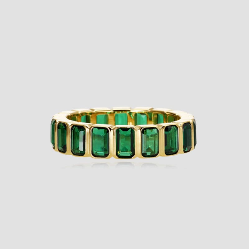 ANON Emerald Green Bezel Ring