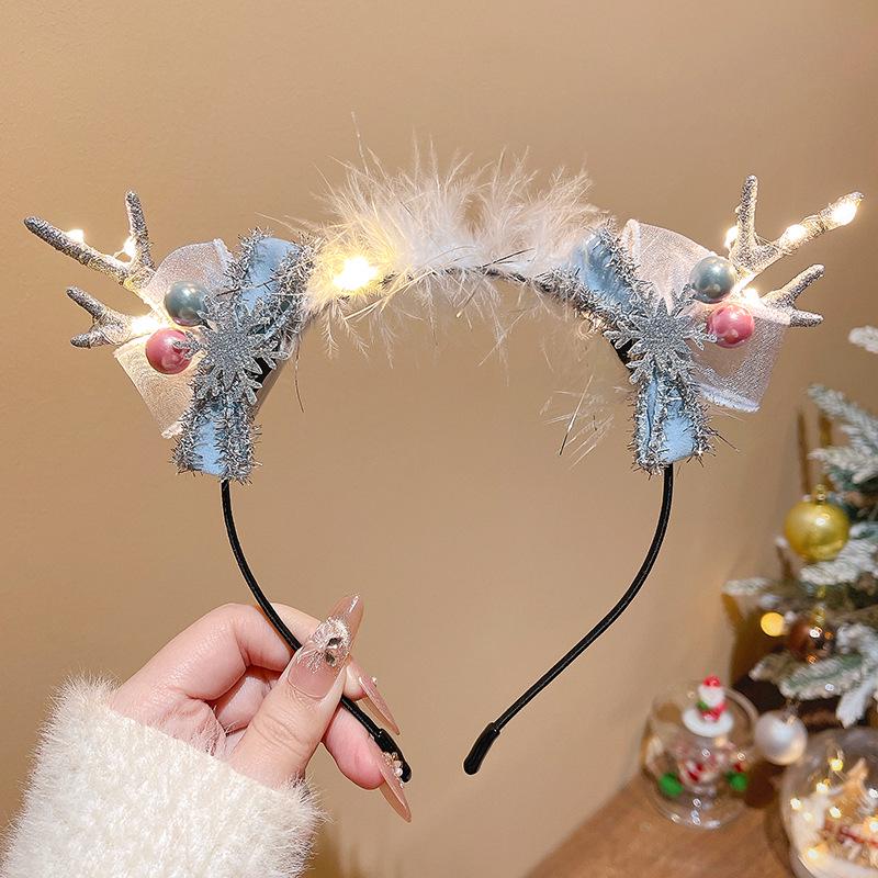 Mori Style Reindeer Antler Ears Christmas Hair Clip - Cute Kids' Hairpin Accessory