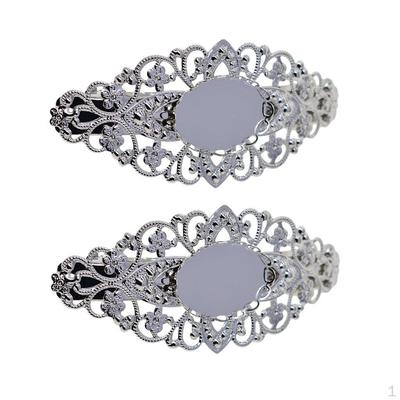 With French Clip Barrette Cabochons