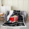 Movie Night Popcorn Printed Blanket for Sofa Bed Travel Camping Living Room Office Conditioning Blanket for All Seasons Gifts