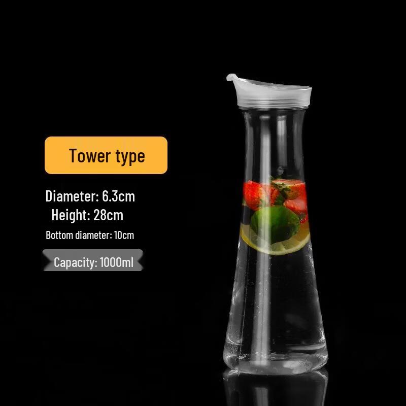 

JingJingRSPC 1.0L Acrylic Striped Tower Pitcher