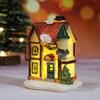 LED Christmas House Ornament with Snow Capped Cottage Festive Home Decor