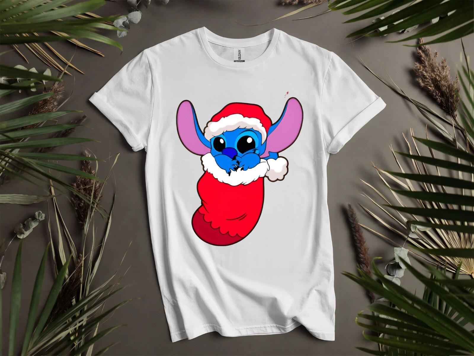 Christmas Baby Stitch T-Shirt Mens Womens Tees Top T Shirt Mens Womens Tees Top Men Women Unisex Tshirt K999 S