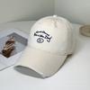 Letter Embroidered Baseball Cap Children's Summer Versatile Simple Sun Hat Showing Face Small Holes Peaked Cap Men