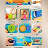 Children's Multifunctional Anti-Rollover Stroller Walker with Educational Toys
