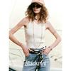 Blacknini Yin Huafu/"Double-Sided Wear" Island Cuprammonuium Stripe Knitting Camisole