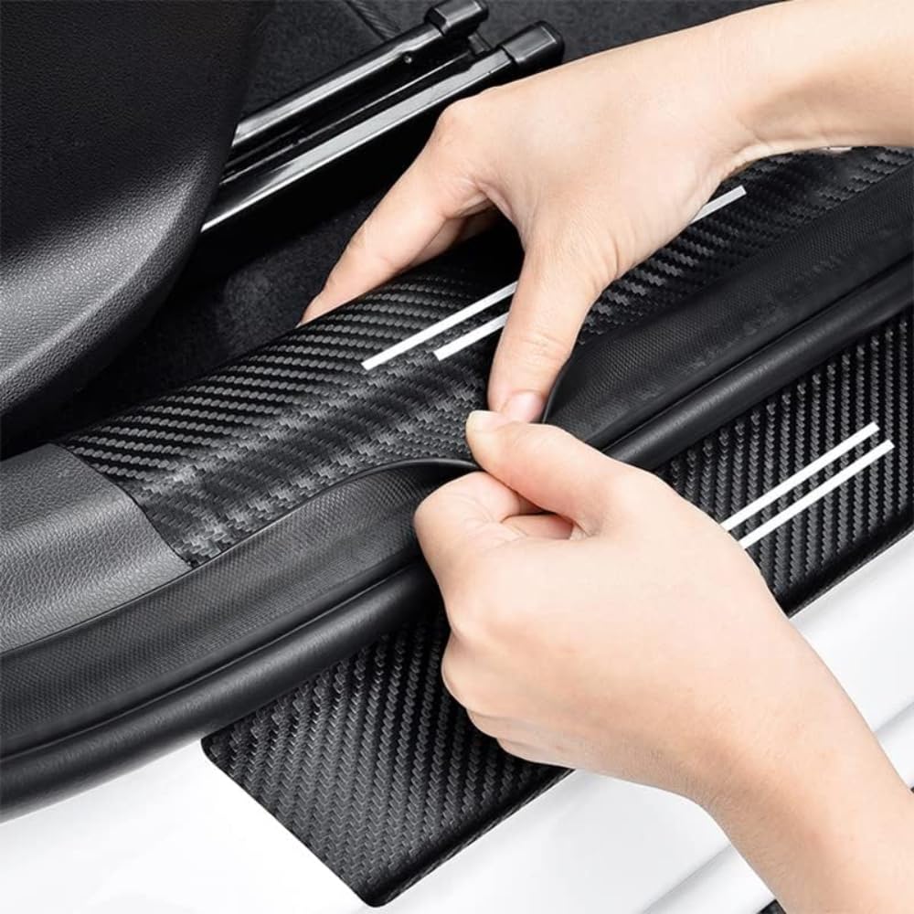For the New Jimny Nomad JC74 2025 Car Protective Door Sill Stickers Jimny Nomad Accessories 5-Door (April onwards) Stickers, Anti-Scratch (4 Sheets) -