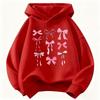 Pink Color Bow Design Hoodie Children's Sweatshirt for Boys Girls Autumn Casual