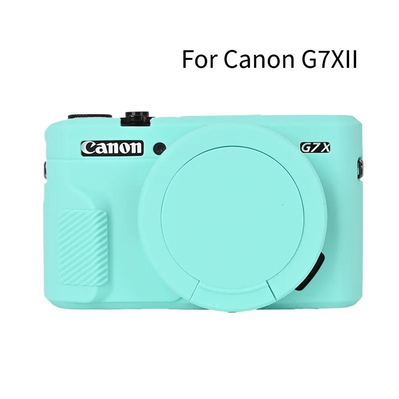 Měkký gumový silikonový kryt pouzdro G7X3 G7X2 Pro Canon Powershot G7XII G7X II G7X Mark 2 G7X Mark III G7XIII S ochranou objektivu