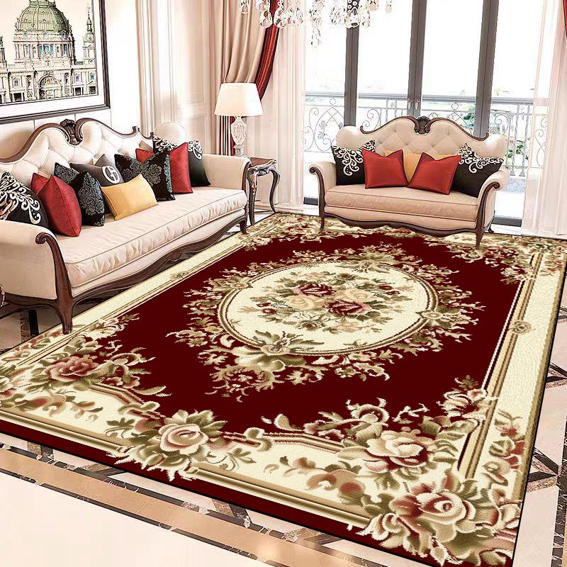 European Luxury Large Carpet Living Room Decoration Home Rug Non-slip Lounge Cloakroom Bedroom Rugs Comfortable Soft Baby Mat