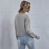 Vintage Fashion Elegant Casual Women's Fall Loose Long-sleeved Thin Section Twist Solid Color Sweater
