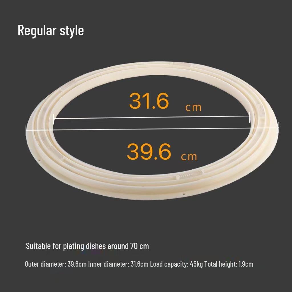 

ABS Plastic Rotating Turntable Bearing for Display Cabinet or Dining Table Thin ABS 40CM, suitable for tables below 70CM
