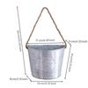 Metal Wall Planter Vintage Design Hanging Bucket Farmhouse Look Rustic Floral