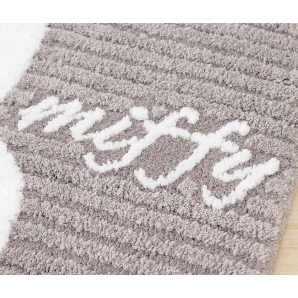 Senko Miffy Toilettenartikel, Prima Miffy Toilettenmatte, Lang, Ca.. 80 x 60 cm, Grau, Tier-Charakter-Design, 72657