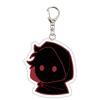 Acrylic Keychain with Character Silhouette Design Durable Material Metal Clasp Suitable for Bag Decoration and Key Holder Accessories