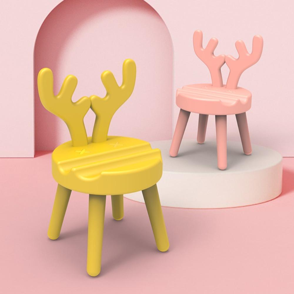 Kreativní židle Stojan na mobilní telefon Mini židle Držák na telefon Líný stojan na mobilní telefon Stolní