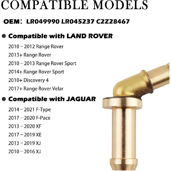 Engine Coolant Thermostat for Car Outlet Hose Connector,Car Thermostat Water Outlet Hose Connector Kit OEM#LR049990,Thermostats Automotive Compatible